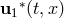 ∗ u1 (t,x)