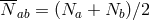 --- N ab = (Na + Nb)∕2