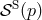 S 𝒮 (p)