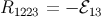 R1223 = − ℰ13