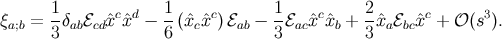 1- c d 1- c 1- c 2- c 3 ξa;b = 3δabℰcdˆx xˆ − 6 (ˆxcˆx ) ℰab − 3 ℰacˆx ˆxb + 3ˆxaℰbcˆx + 𝒪 (s ).
