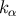 k α