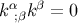kα;βk β = 0