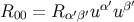 α′ β′ R00 = R α′β′u u