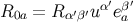 α′ β′ R0a = R α′β′u ea