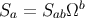 b Sa = SabΩ