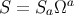 a S = SaΩ