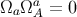 a ΩaΩ A = 0