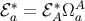 ℰ∗ = ℰ∗ ΩA a A a