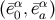 (¯eα,¯eα) 0 a