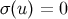 σ(u) = 0