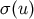 σ(u)