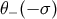 θ− (− σ )