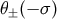 θ± (− σ )