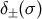 δ±(σ)