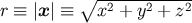 ∘ -2----2---2- r ≡ |x | ≡ x + y + z