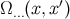′ Ω...(x,x )