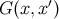 G (x,x′)
