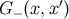 ′ G− (x,x )