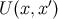 U(x, x′)