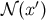𝒩 (x ′)