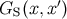 ′ GS (x, x)