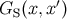 GS (x,x′)