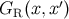 GR (x,x ′)
