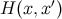 ′ H (x, x)