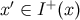 x′ ∈ I+ (x)