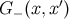 G (x, x′) −