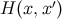 ′ H (x,x )
