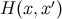 ′ H (x, x)
