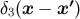 δ3(x − x′)