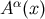 A α(x)