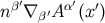 n β′∇ β′Aα′(x′)