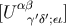 [U αβ′ ′ ] γ δ;ει