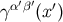 γ α′β′(x′)