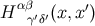 H αβγ′δ′(x, x′)