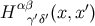 H α βγ′δ′(x, x′)