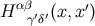 αβ H γ′δ′(x,x′)
