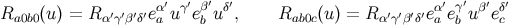 ′ ′ Ra0b0(u) = Rα′γ′β′δ′eαa′uγ′eβb u δ′, Rab0c(u ) = R α′γ′β′δ′eαa′eγb u β′eδc′