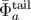 ¯Φtail a