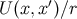 U (x,x ′)∕r