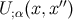 ′′ U;α(x,x )