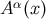 A α(x)