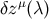 μ δz (λ)