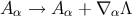 A α → A α + ∇ αΛ
