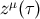 zμ(τ )