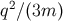 2 q ∕(3m )